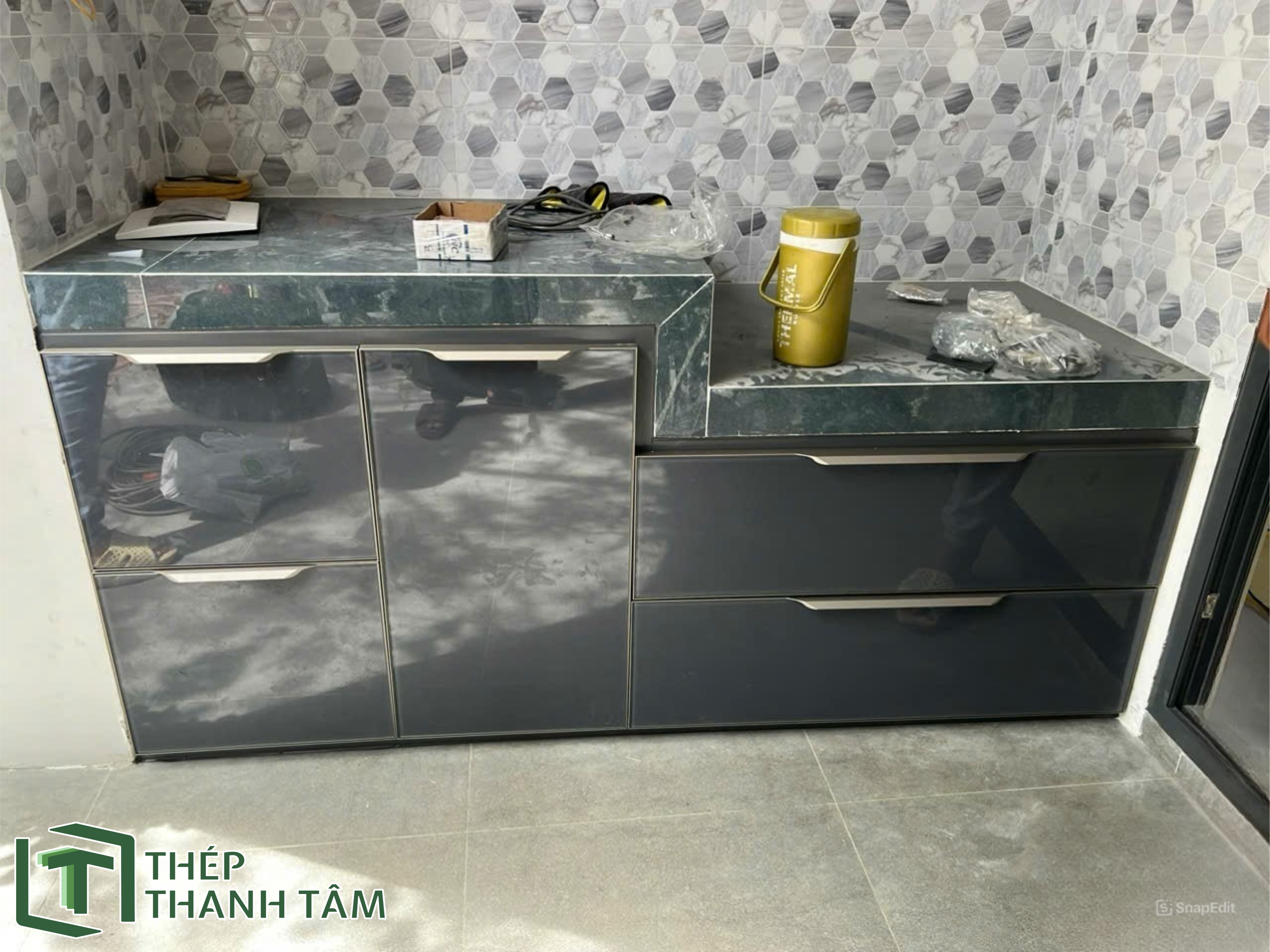 Tủ Bếp Nhôm Thường 